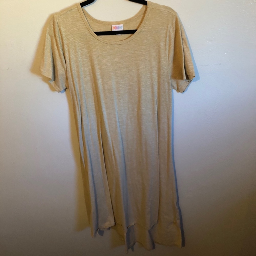 Yellow Lularoe High-Low Dress